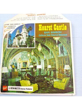 Vintage View Master GAF Hearst Castle San Simeon Ca 3 Reels + Booklet Sawyer's